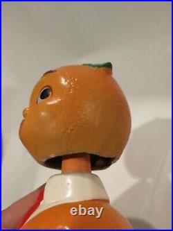 Vintage Sun Glo Products 5 Tall Mr Florida Orange Bobblehead