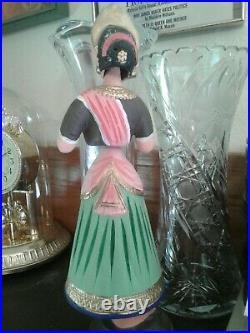 Vintage THANJAVUR / Tanjore Handmade India PAPER MACHE Bobblehead DANCING DOLL
