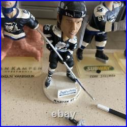 Vintage Tampa Bay Lightning Bobble Heads Lot Of 9 Free Shipping