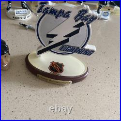 Vintage Tampa Bay Lightning Bobble Heads Lot Of 9 Free Shipping