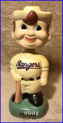 Vintage Texas Rangers Green Base Nodder Bobblehead 1988 VERY NICE