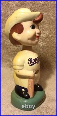 Vintage Texas Rangers Green Base Nodder Bobblehead 1988 VERY NICE