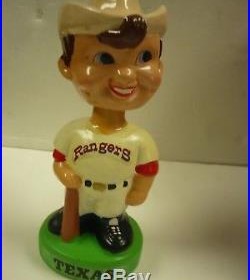 Vintage Texas Rangers Mascot Ball Boy Bobble Head, Very Nice Condition