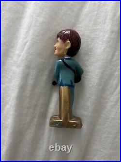 Vintage The Beatles Big Head Cake Toppers Plastic Bobbleheads 3.5-4 Inch