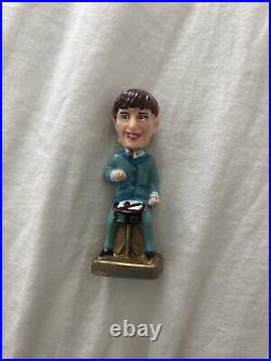 Vintage The Beatles Big Head Cake Toppers Plastic Bobbleheads 3.5-4 Inch
