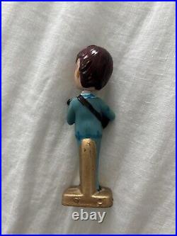 Vintage The Beatles Big Head Cake Toppers Plastic Bobbleheads 3.5-4 Inch