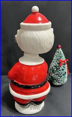 Vintage Ultra Rare Bobble Head Santa Claus Christmas Decanter Winkey Eyes, Japan