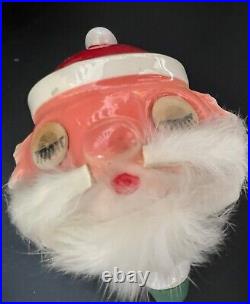 Vintage Ultra Rare Bobble Head Santa Claus Christmas Decanter Winkey Eyes, Japan