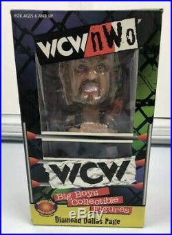 Vintage WCW NWO Wrestling Hulk Hogan, Sting, DDP, Goldberg Bobblehead Lot Of 4