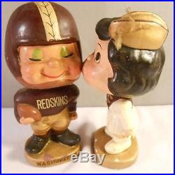 Vintage Washington Redskins Football Nodder with Kissing Majorette Bobble Head