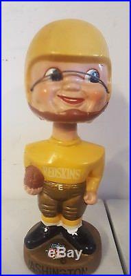 Vintage Washington Redskins gold base nodder bobblehead bobble Yellow helmet NFL
