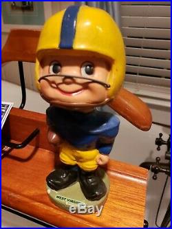Vintage West Virginia Football Bobblehead Doll Antique Rare Old WVU Mountaineers