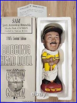 Vintage Willie Stargell SAM Bobblehead Pittsburgh Pirates 1995 With Original Box