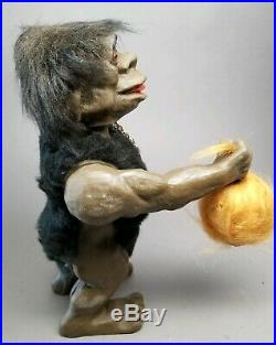 Vintage Wurzelsepp Voodoo Bobble Head Nodder Troll Cave Man Heico W Germany READ