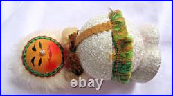 Vintage Xmas ESKIMO Candy Container BOBBLE HEAD 6 (15.5 cm) WESTERN GERMANY