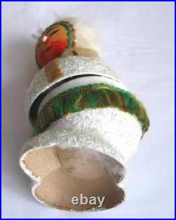 Vintage Xmas ESKIMO Candy Container BOBBLE HEAD 6 (15.5 cm) WESTERN GERMANY