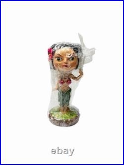 Vintage Y2K RARE Bopp'n Heads Waikiki Hula Girl Bobblehead Figurine NEW OPEN BOX