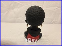 Vintage black americana Bobblehead Bank, made In Japan, adorable, earrings