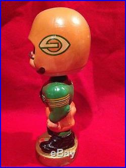 Vintage circa 1960's Green Bay Packers toes-up NFL Football Nodder Bobblehead