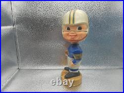 Vintage early 1960's Detroit Lions Bobble head nodder square base made in Japan