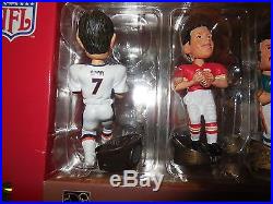 Vintage forever collectibles 4 mini bobble heads super bowl mvps elway-rice-
