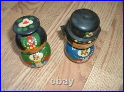 Vintage japan pair of nodder figurines Nodders Bobble Head cute nodding