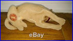 Vintage large German Shepherd dog nodder bobblehead figure made in Italy