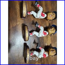 Vintage lot of 3 Bob Gibson Cardinals Shop'n Save Coca Cola bobblehead