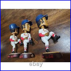 Vintage lot of 3 Bob Gibson Cardinals Shop'n Save Coca Cola bobblehead