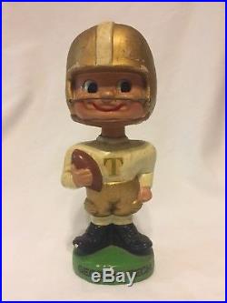 Vintage original Antique Georgia Tech Ceramic Bobble Head Football Player RARE