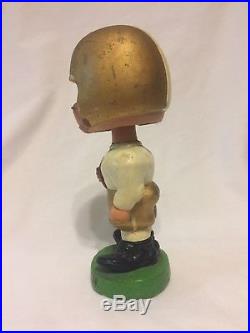 Vintage original Antique Georgia Tech Ceramic Bobble Head Football Player RARE
