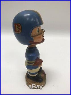 Vtg 1960's Denver Broncos NFL Football Bobblehead Noddler Blue Jersey Japan