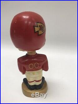 Vtg 1960's NFL BOBBLE HEAD NODDER Kansas City Chiefs Football Super Bowl Champs