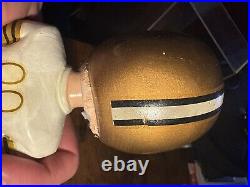 Vtg 1960's NFL New Orleans Saints Player #00 Gold Base Bobblehead 1967 Nodder