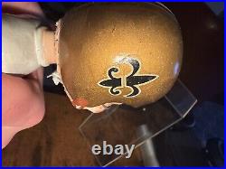 Vtg 1960's NFL New Orleans Saints Player #00 Gold Base Bobblehead 1967 Nodder