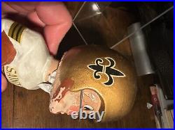 Vtg 1960's NFL New Orleans Saints Player #00 Gold Base Bobblehead 1967 Nodder