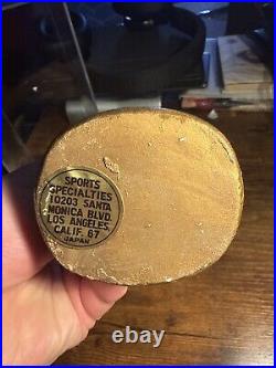 Vtg 1960's NFL New Orleans Saints Player #00 Gold Base Bobblehead 1967 Nodder