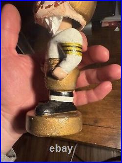 Vtg 1960's NFL New Orleans Saints Player #00 Gold Base Bobblehead 1967 Nodder