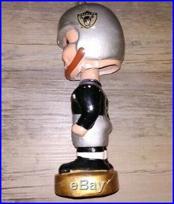 Vtg 1960's Oakland Raiders Bobblehead Bobble Head Nodder Gold Base NFL Japan