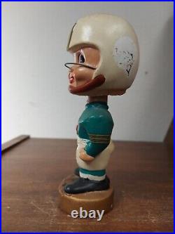 Vtg 1960s NFL Miami Dolphins Bobble Head Nodder Sports Specialties Japan 7 1/4