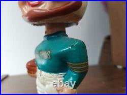 Vtg 1960s NFL Miami Dolphins Bobble Head Nodder Sports Specialties Japan 7 1/4