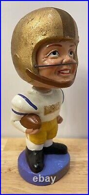 Vtg 1968 LSU Tigers Football Realistic Face Bobblehead Nodder Louisiana State