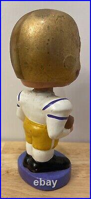 Vtg 1968 LSU Tigers Football Realistic Face Bobblehead Nodder Louisiana State