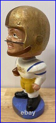 Vtg 1968 LSU Tigers Football Realistic Face Bobblehead Nodder Louisiana State