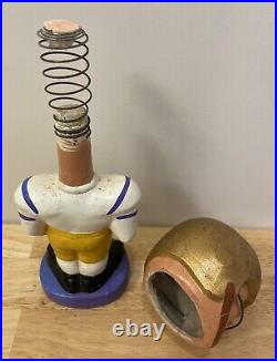 Vtg 1968 LSU Tigers Football Realistic Face Bobblehead Nodder Louisiana State