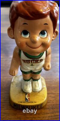 Vtg 1969 NBA Basketball Milwaukee Bucks Bobblehead Statue Figurine Sports Spec Vtg 1969 NBA Basketball Milwaukee Bucks Bobblehead Statue Figurine Sports Spec