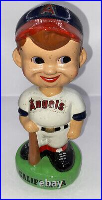 Vtg 1980's California Angels MLB Baseball Sports Nodder Bobble Head 7.5 x 3.25