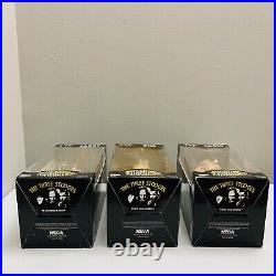 Vtg 2003 Larry Moe Curly 3 Stooges Football Bobblehead Nodder Head Knockers Neca