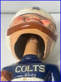 Vtg Baltimore Colts bobble head new inbox60s Gold Base Noder