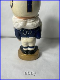Vtg Baltimore Colts bobble head new inbox60s Gold Base Noder